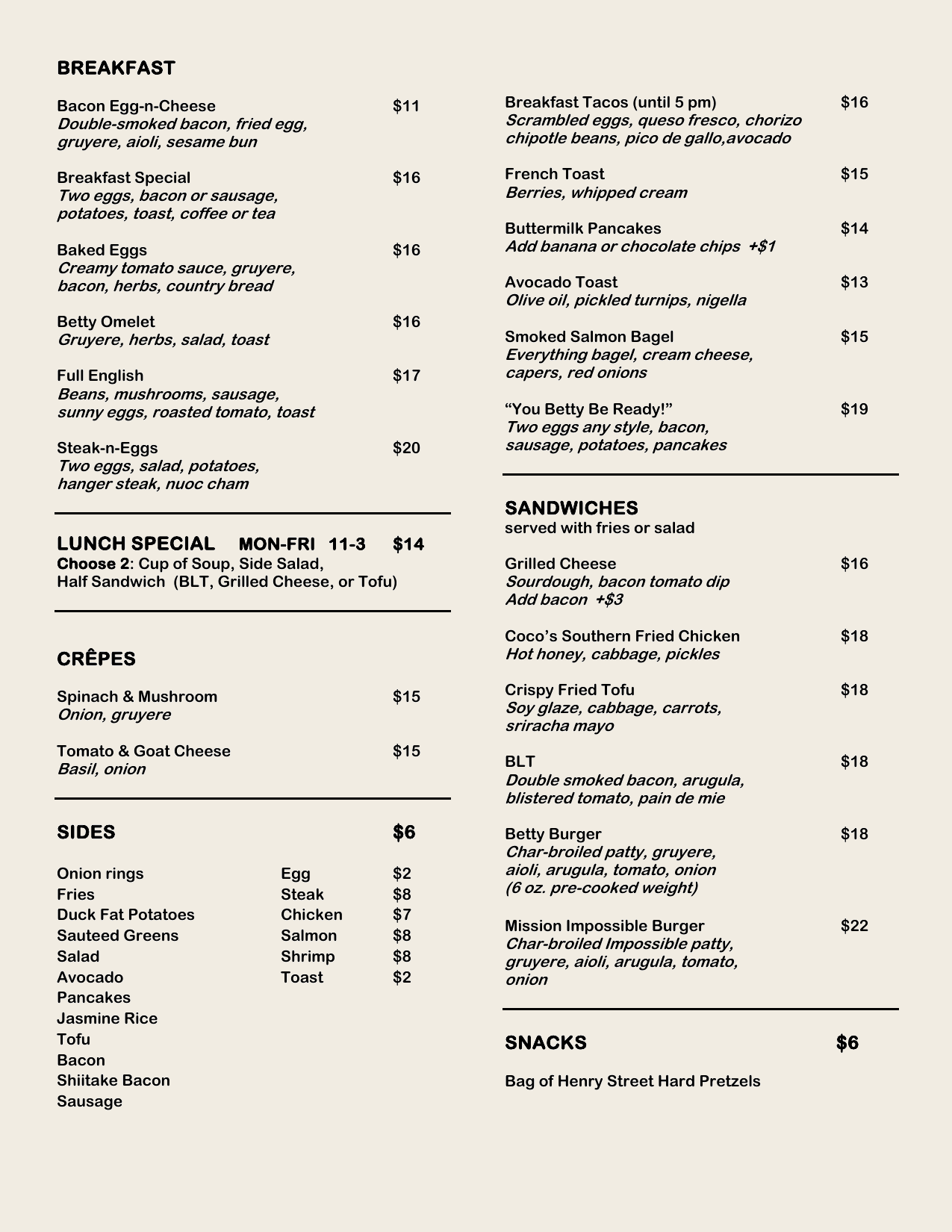 Main menu page 2